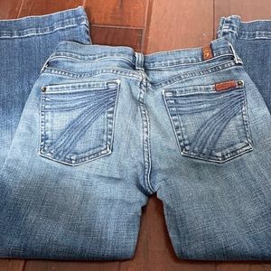 7 for all mankind denim capris